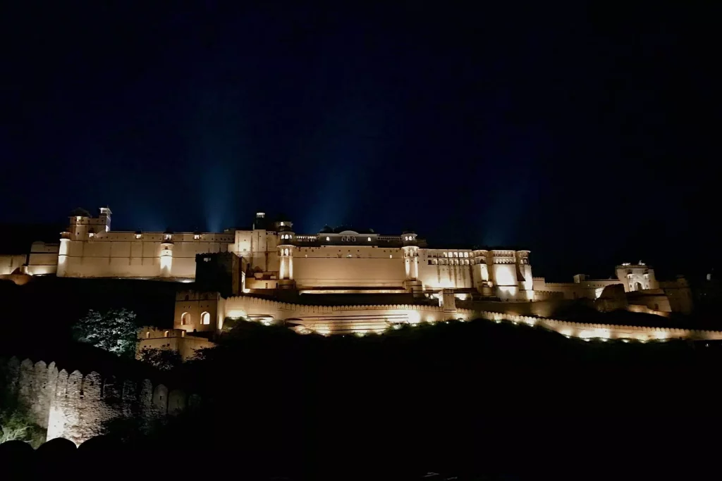 historic fort and palace night show